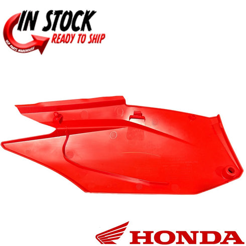 HONDA LEFT SIDE COVER NUMBER PLATE PLASTIC 2022-2025 CRF250F 83600-K99-A30 OEM